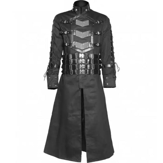 Mens Hellraiser Gothic Coat-0